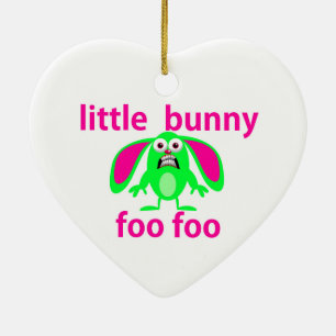 LITTLE BUNNY FOO FOO KERAMISCH ORNAMENT