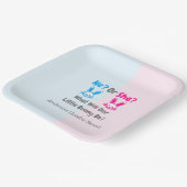 Little Bunny Gender onthulling Papieren Bordje (Gebogen)