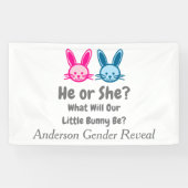 Little Bunny Gender onthulling Spandoek (Horizontaal)