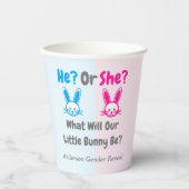 Little Bunny Gender onthult Hershey's Papieren Bekers (Voorkant)