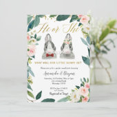 Little Bunny Genre Reveillez fête Invitation (Debout devant)