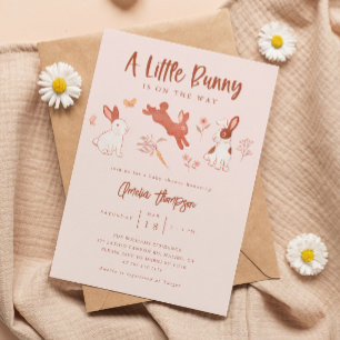 Little Bunny Meisje Baby shower Kaart