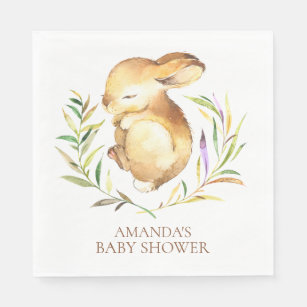 Little Bunny Neutral Baby shower Paper Napkins Servet