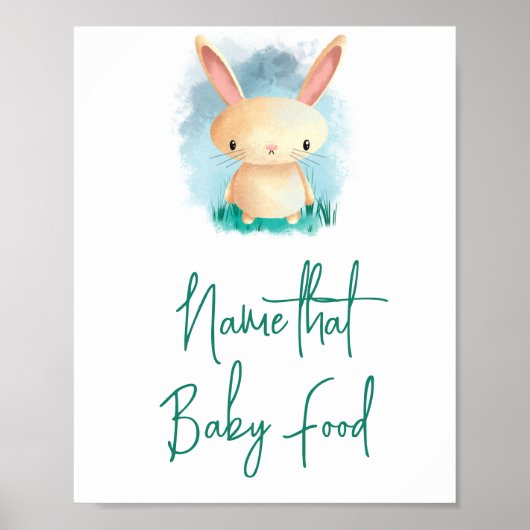 Little Bunny - noem dat Baby voedsel Poster (Voorkant)