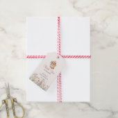 Little Bunny Pastel Floral Bedankt Cadeaulabel (Met Touw)
