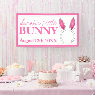 Little Bunny Pink Rabbit Ears New Baby Shower Spandoek