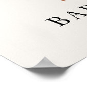 Little Bunny Welcome Baby shower Poster (Hoek)