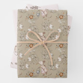 Little Busy Brown Mice Baby Inpakpapier Vel (In situ)