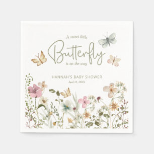 Little Butterfly Boho Baby shower Servet