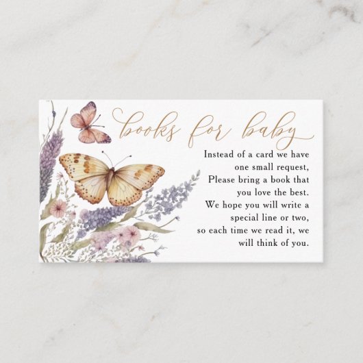 Little Butterfly Books for Baby Enclosure Kaart (Voorkant)