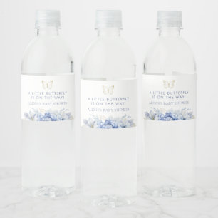 Little Butterfly Boy Baby shower Waterfles Etiket