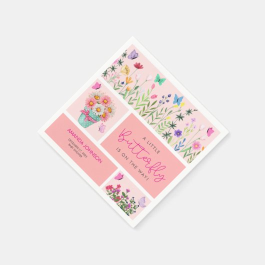 Little Butterfly is haar weg Schattige Whimsical P Servet (Hoek)