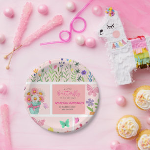 Little Butterfly is onderweg naar Schattige Whimsi Papieren Bordje
