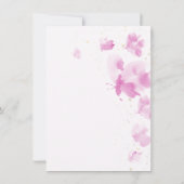 Little Butterfly Pink Budget 1e verjaardag Kaart (Achterkant)