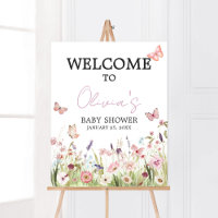 Little Butterfly Wildflower Baby shower Welkom