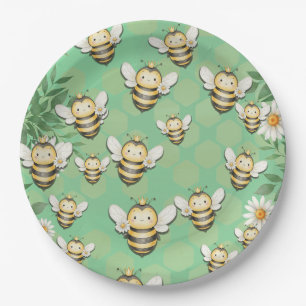 Little buzz Bee papier party borden Papieren Bordje