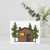 Little Cabin Briefkaart (Staand voorkant)