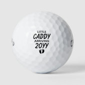 Little Caddy - Gepersonaliseerde zwangerschap Golfballen (Voorkant)