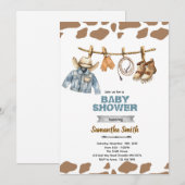 Little Camper Baby Shower Invitation (Devant / Derrière)