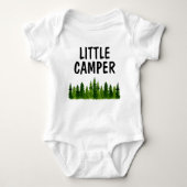 Little Camper Waterverf Greenery Pine Trees Romper (Voorkant)