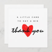 Little Card To Say Big Thankyou-Simple merci (Devant / Derrière)