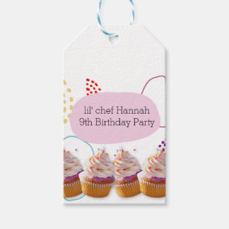 Little Chef Cupcake Baking Birthday Kids Party Fav Cadeaulabel