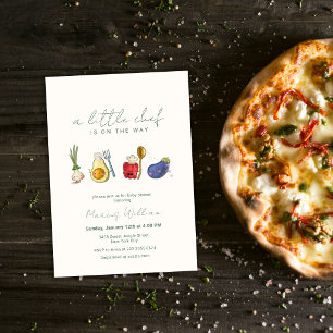 Little Chef Groente Boerenmarkt Baby Shower Kaart