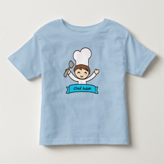 "Little Chef" Kids' Graphic Tee Kinder Shirts (Voorkant)