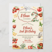 Little Cheff a deux ans Invitation d'anniversaire  (Devant)