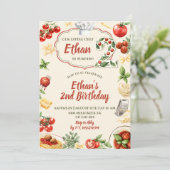 Little Cheff a deux ans Invitation d'anniversaire  (Debout devant)
