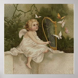 Little Cherub Smiling Poster