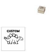 Little Chibi SD Stegosaurus Rubberstempel (Gestempeld)