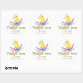 Little Chick Baby shower Ronde Sticker (Vel)