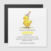 Little Chick Boerderij Birthday Chicken (Voorkant / Achterkant)