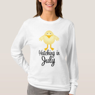 Little Chick Due in Juli Moederschap T-shirt