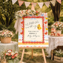 Little Chick Farm Chicken Girl Baby Shower Welcome