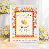 Little Chick Farm Kippe Meisje Baby Shower Welkom