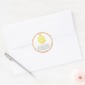 Little Chick - Gebed kaars label (Envelop)