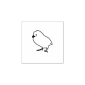 Little Chick Outline Egg Stamp Rubberstempel (Afrduk)