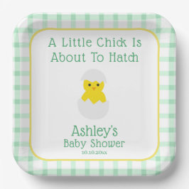 Little Chick To Hatch Gender Neutral Baby Shower Papieren Bordje