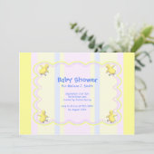 Little Chickens Baby shower Kaart (Staand voorkant)