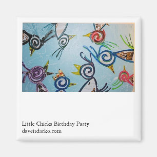 Little Chicks Birthday Party Magneet