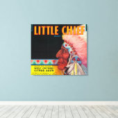 Little Chief Oranje LabelOntario, CA Canvas Afdruk (Insitu (Houten vloer))