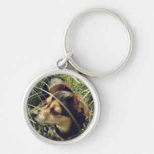 Little Chihuahua in Grass Sleutelhanger