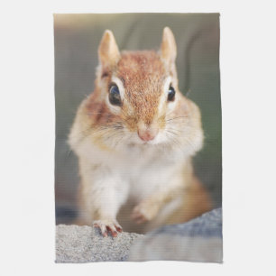 Little Chipmunk Portrait Theedoek