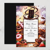 Little Chocolate Baby shower Kaart (Voorkant / Achterkant)