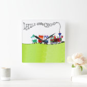 Little Choo Choo Vierkante Klok (Huis)