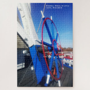 Little Chute Windmill Dutch Smock Mill Wheel, WI Legpuzzel