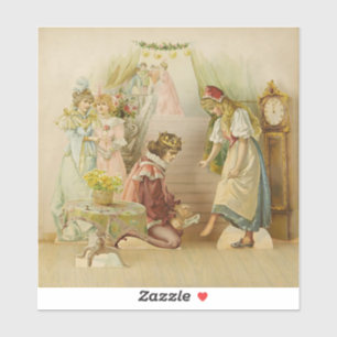 “Little Cinders” Sprookjeskunst door E S Hardy Sticker