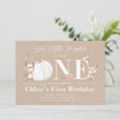 Little Citrouille est un automne Invitations d'ann (Debout devant)